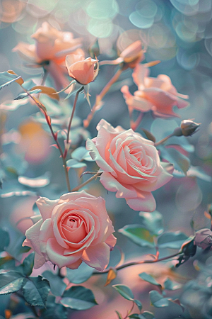 月季花花朵高清素材