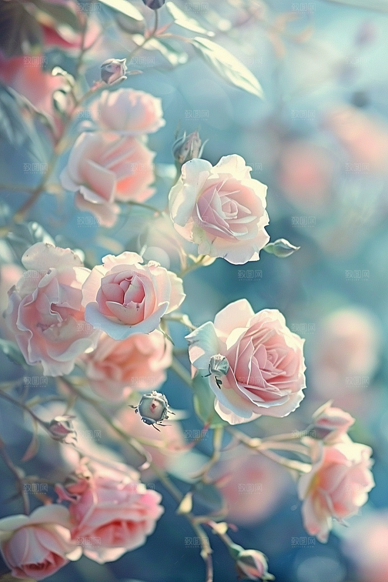 月季花花朵藤月素材