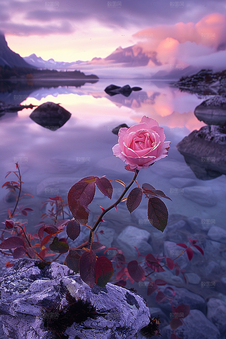 月季花唯美花朵素材