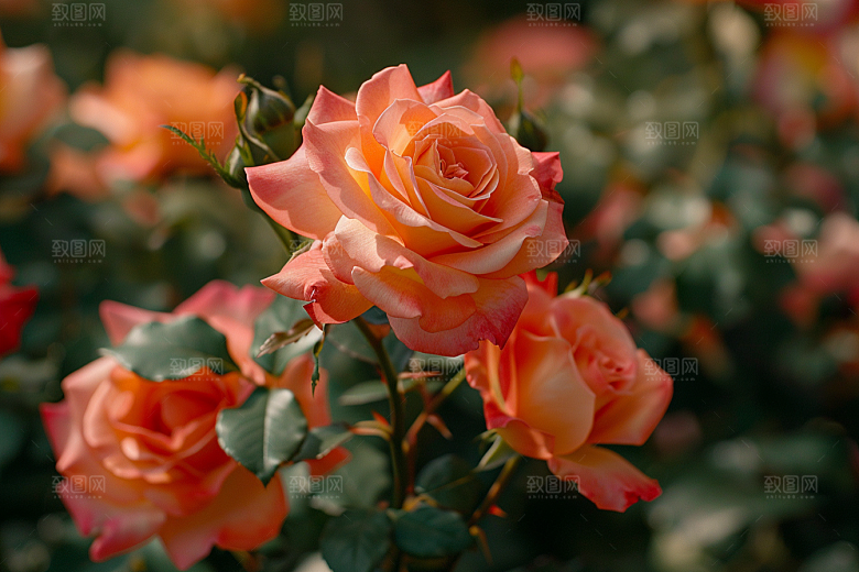 月季花欧月花朵素材