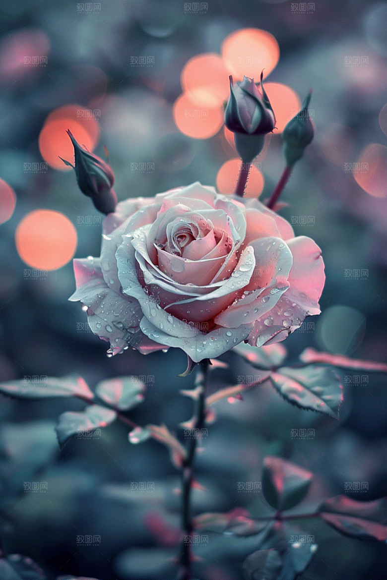 月季花花卉藤月素材