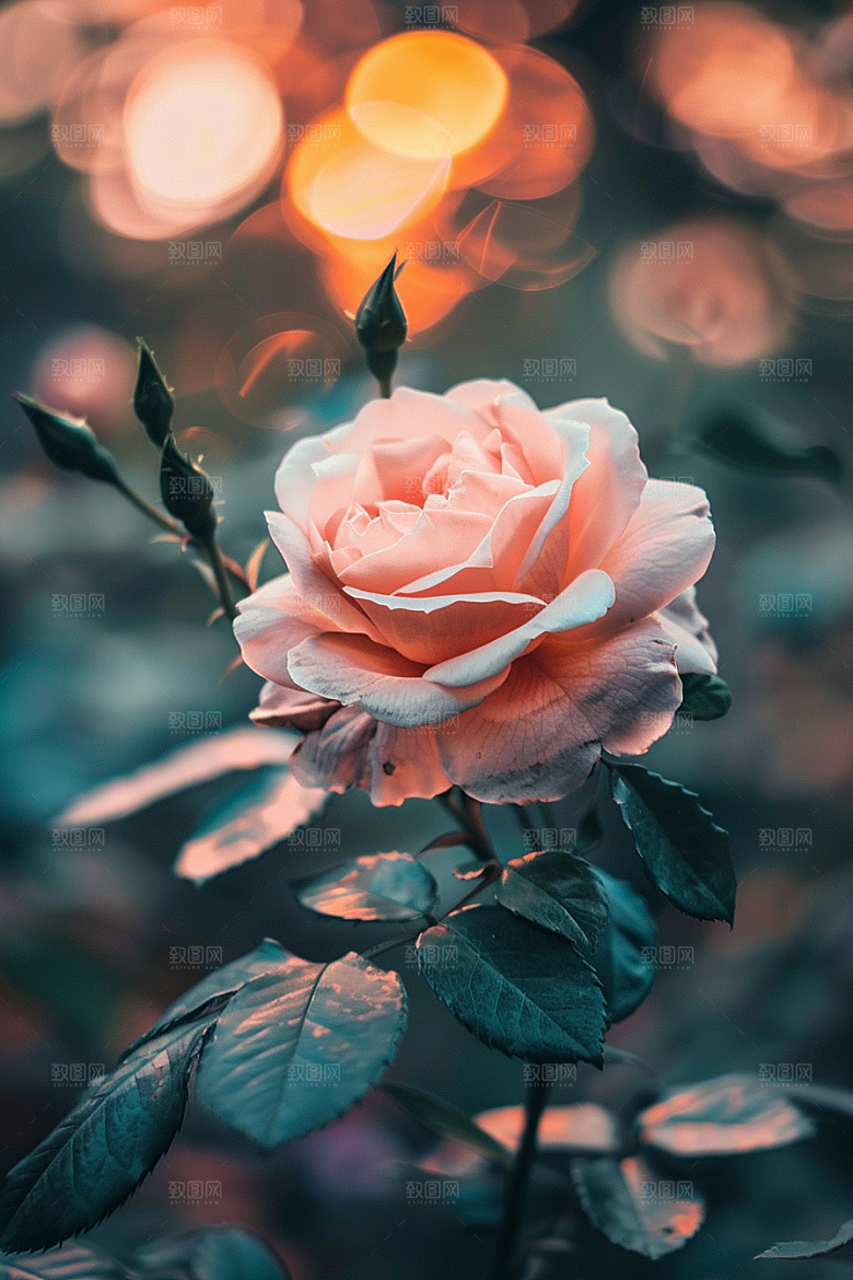 月季花玫瑰花朵素材