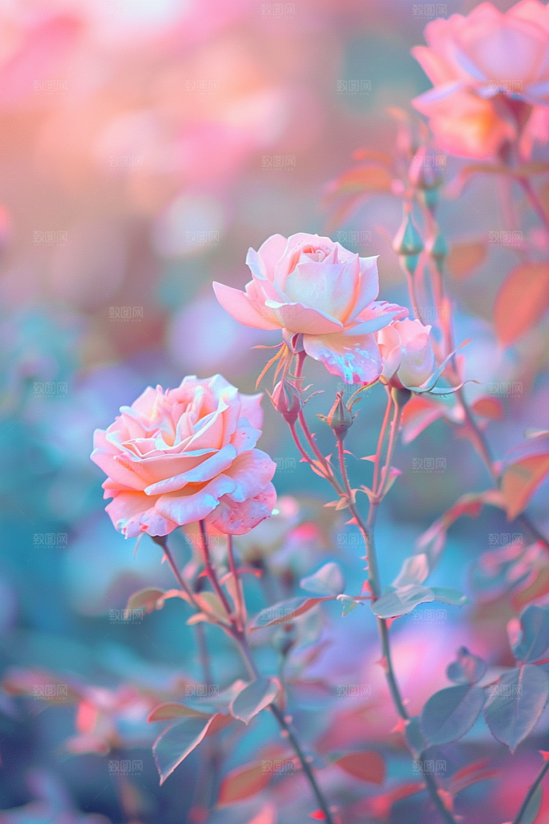 月季花花卉蔷薇素材