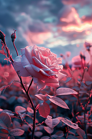 月季花玫瑰彩色素材