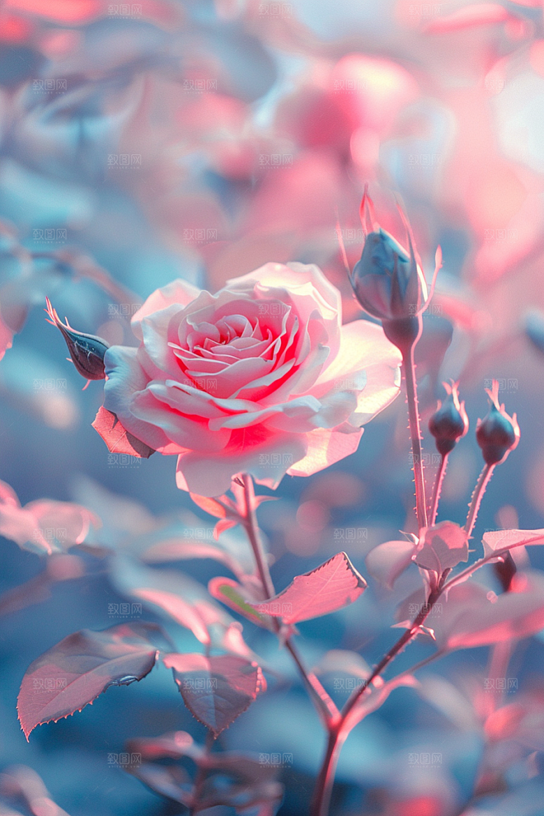 月季花花朵玫瑰素材