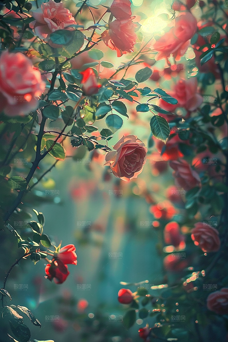 月季花高清彩色素材