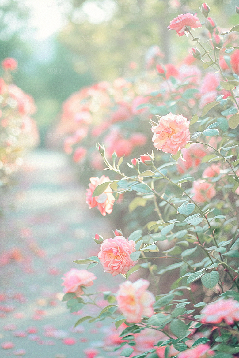 月季花花朵藤月素材