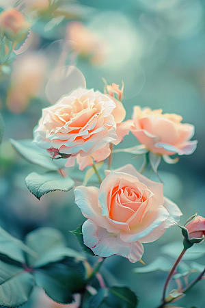 月季花玫瑰彩色素材