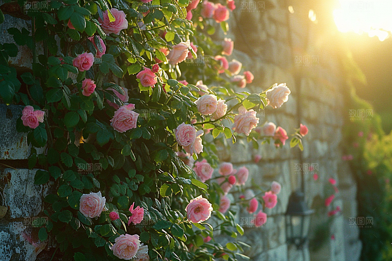 月季花花卉唯美素材