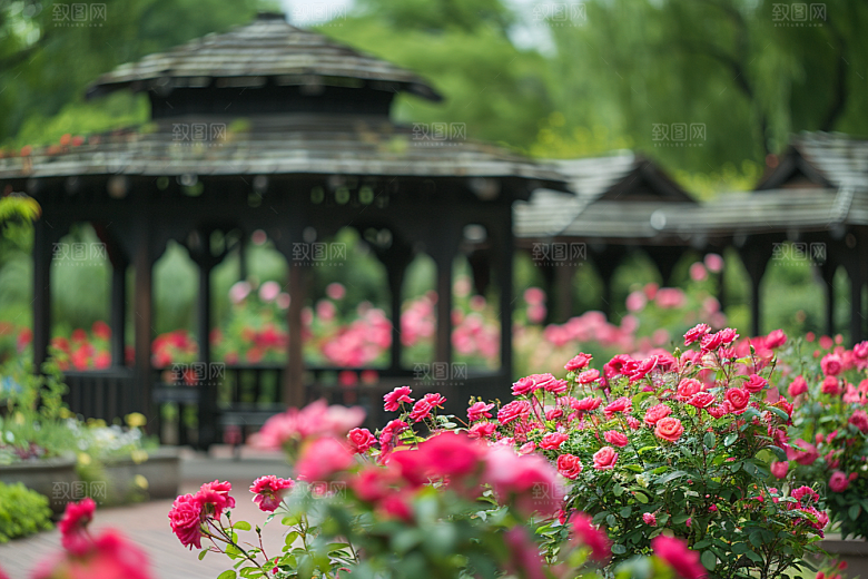月季花花卉唯美素材