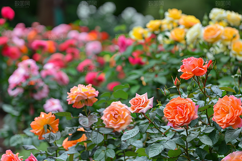 月季花唯美欧月素材