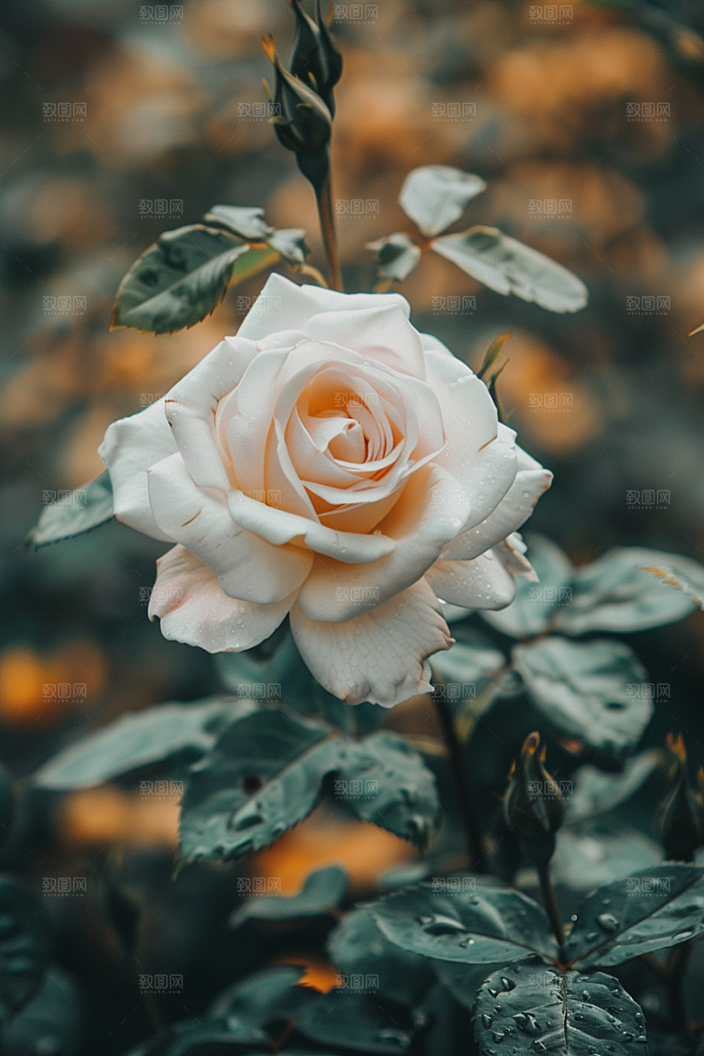月季花花朵唯美素材