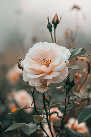 月季花彩色花朵素材