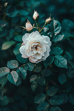 月季花花朵唯美素材