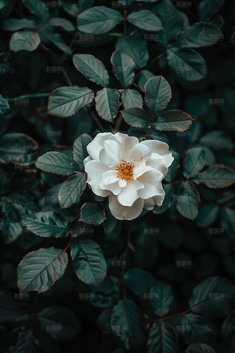 月季花唯美藤月素材