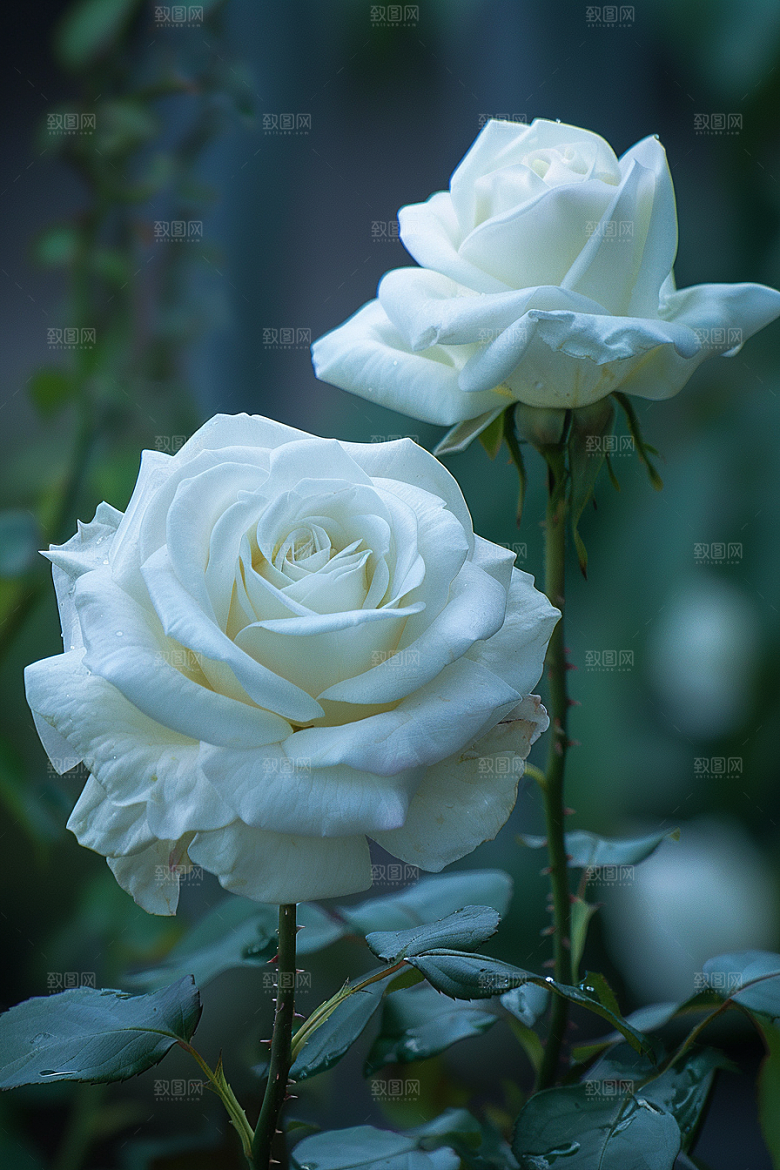 月季花玫瑰唯美素材