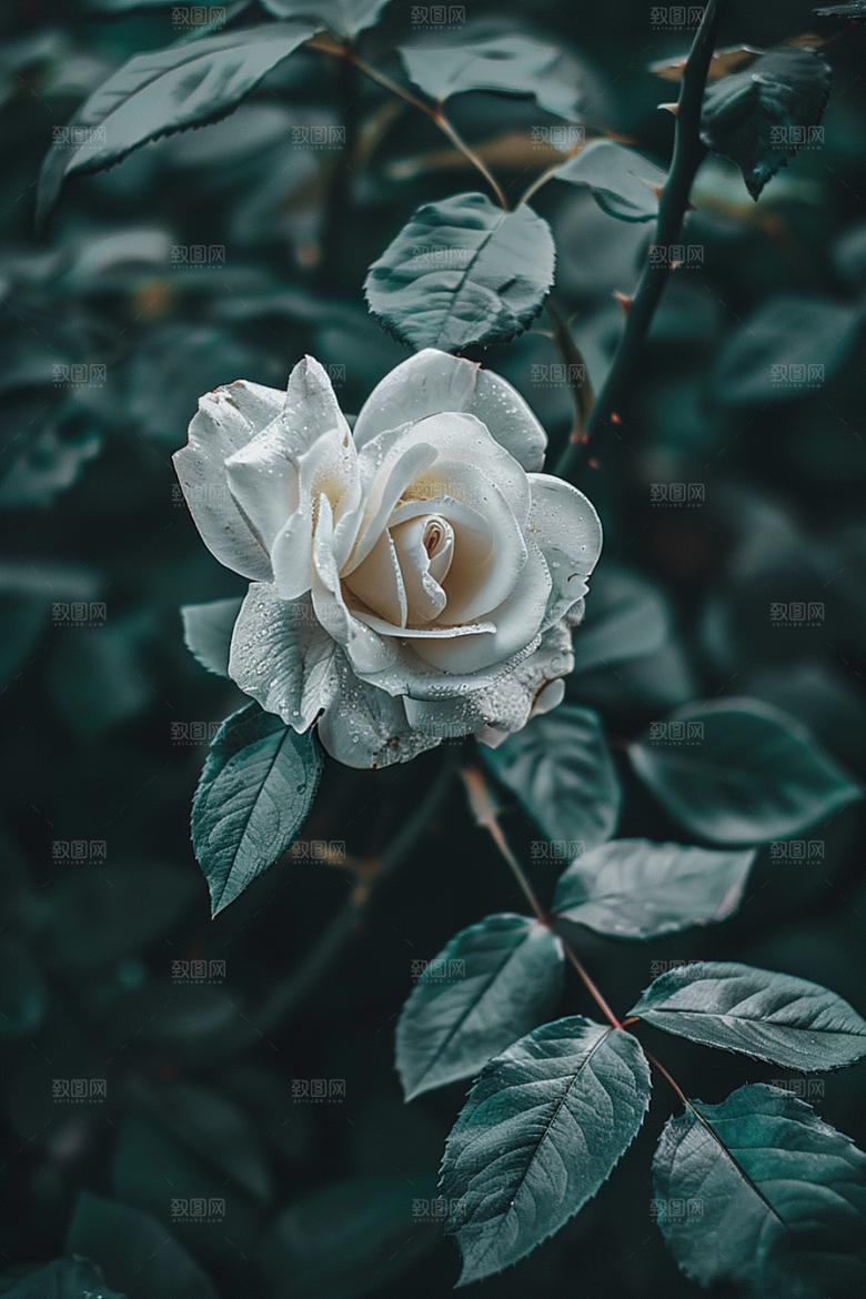 月季花花卉彩色素材
