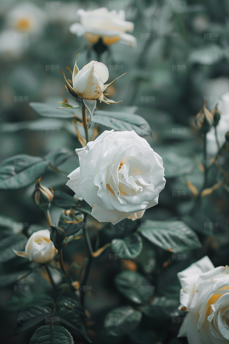 月季花玫瑰花朵素材
