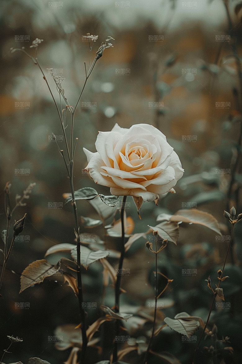 月季花花朵彩色素材