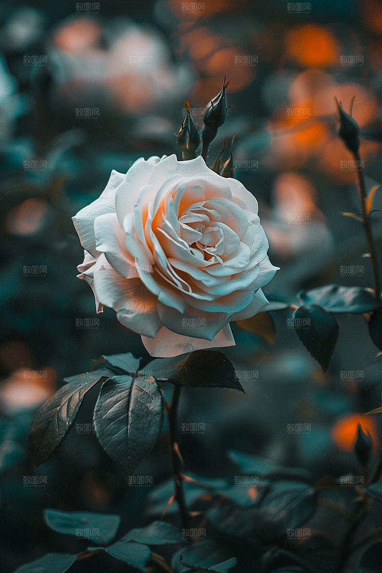 月季花植物彩色素材