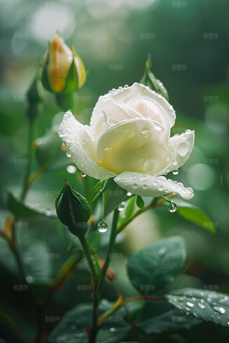 月季花彩色蔷薇素材