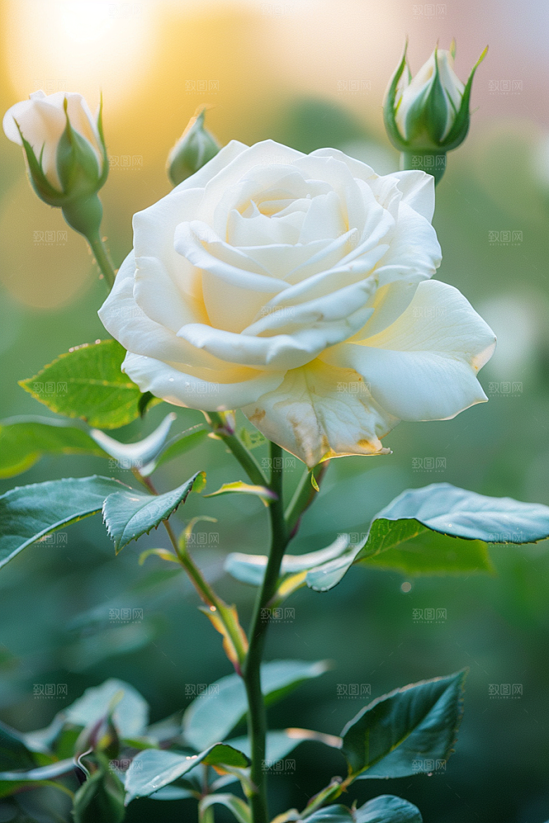 月季花唯美欧月素材