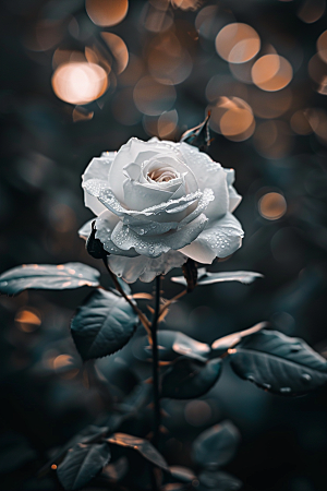 月季花花卉唯美素材