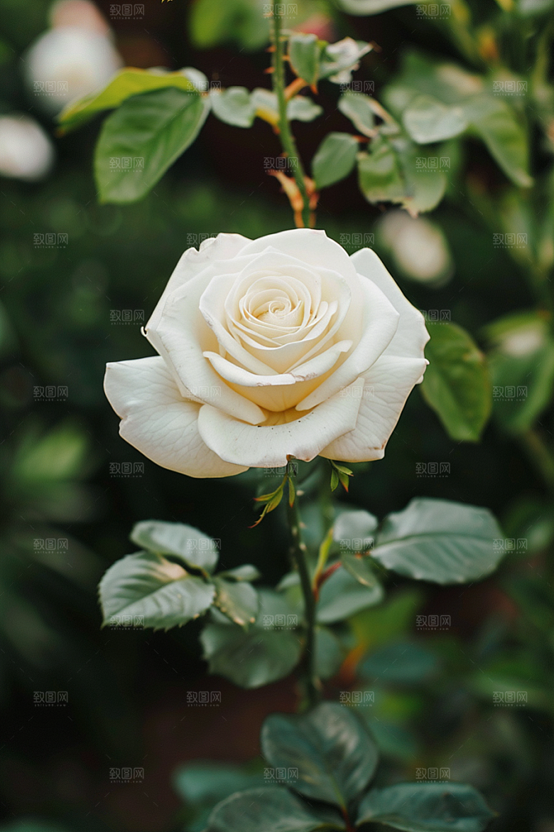 月季花彩色藤月素材