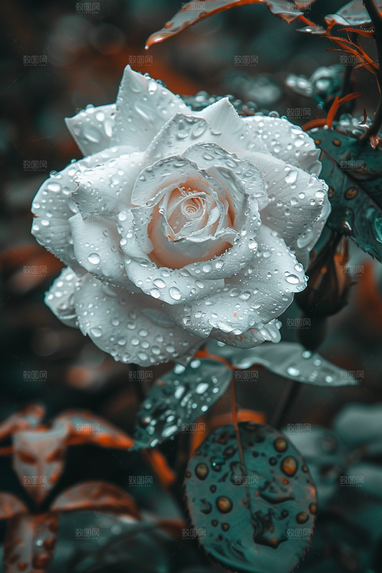 月季花唯美欧月素材