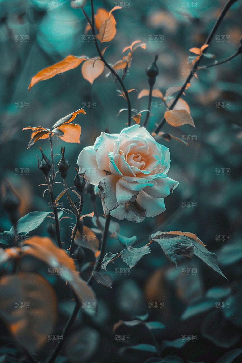 月季花藤月蔷薇素材