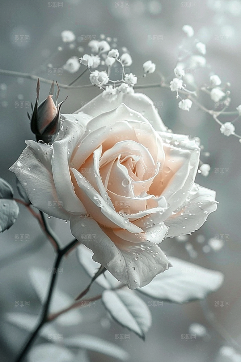 月季花欧月唯美素材