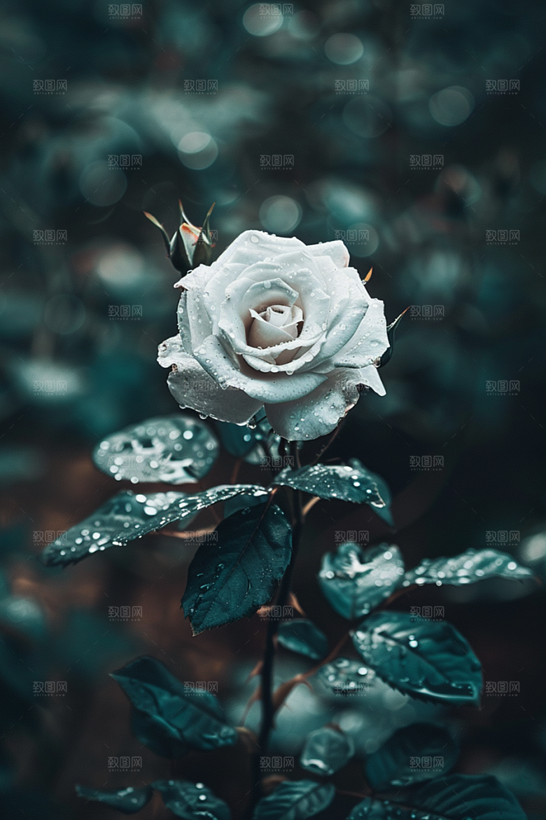 月季花植物藤月素材