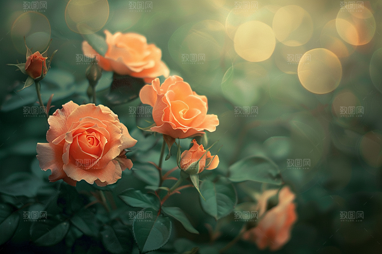月季花蔷薇花朵素材