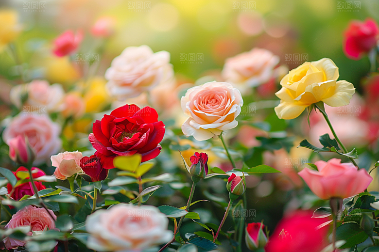 月季花花卉高清素材