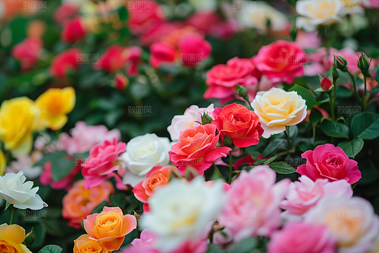 月季花花卉高清素材
