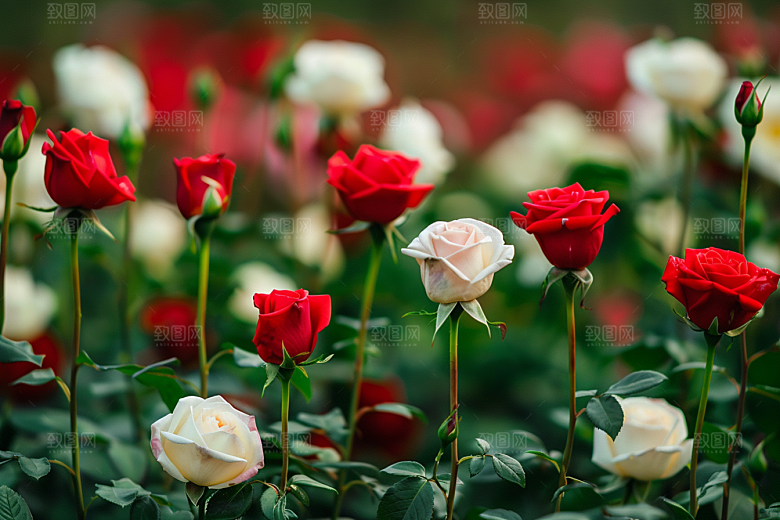 月季花彩色玫瑰素材