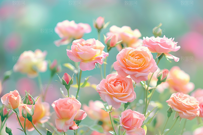 月季花藤月高清素材