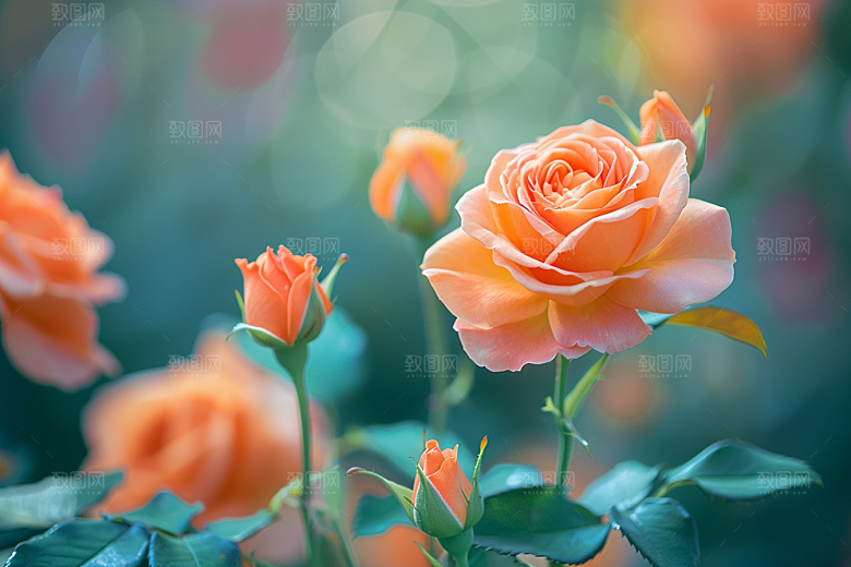 月季花蔷薇藤月素材