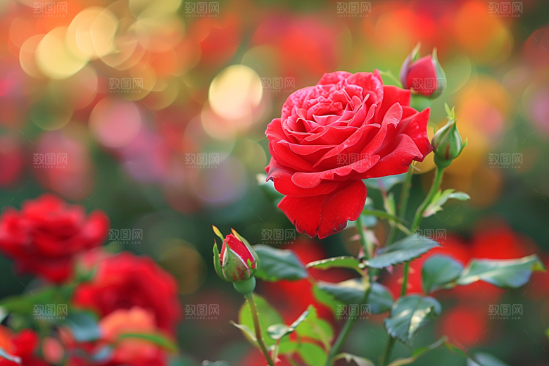 月季花藤月高清素材