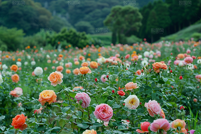 月季花花卉藤月素材
