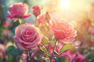 月季花彩色欧月素材