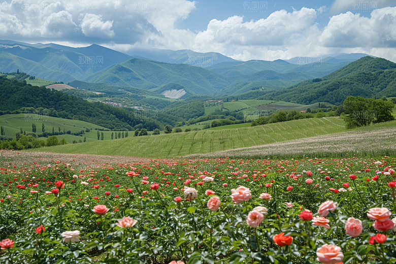 月季花花朵高清素材