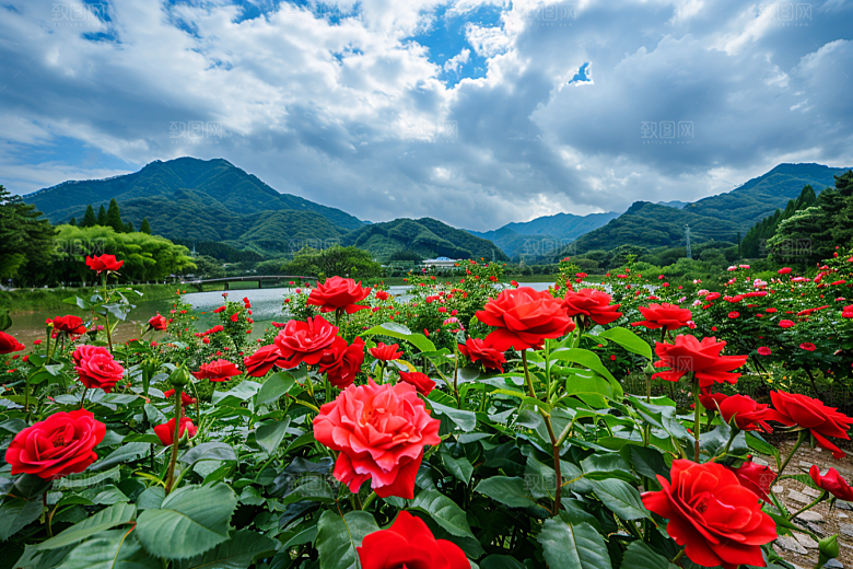 月季花蔷薇彩色素材