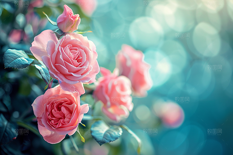月季花蔷薇花朵素材
