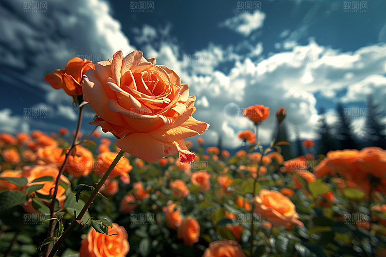 月季花唯美玫瑰素材