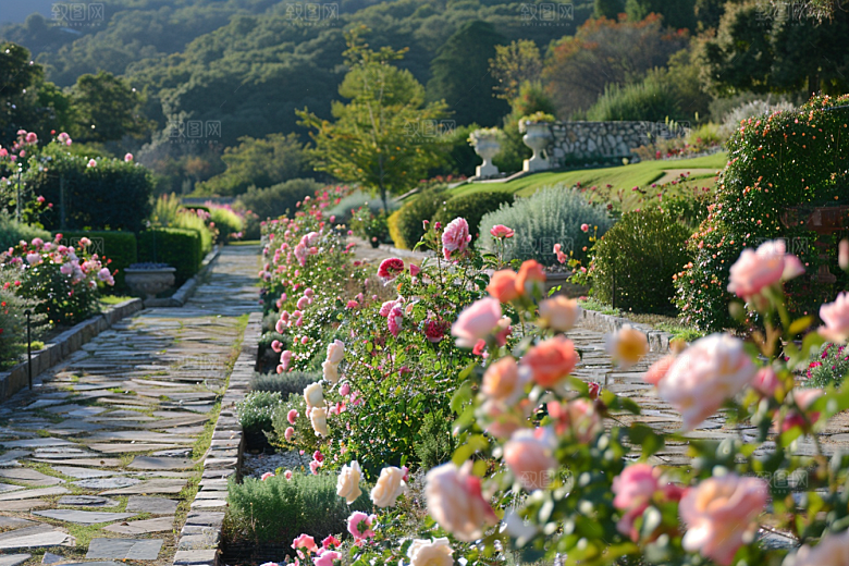 月季花花卉唯美素材
