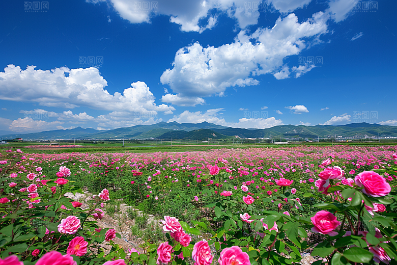 月季花藤月唯美素材
