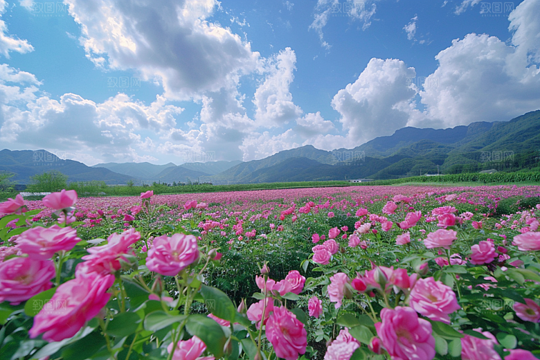 月季花彩色花卉素材