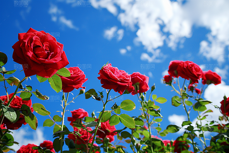月季花花朵唯美素材