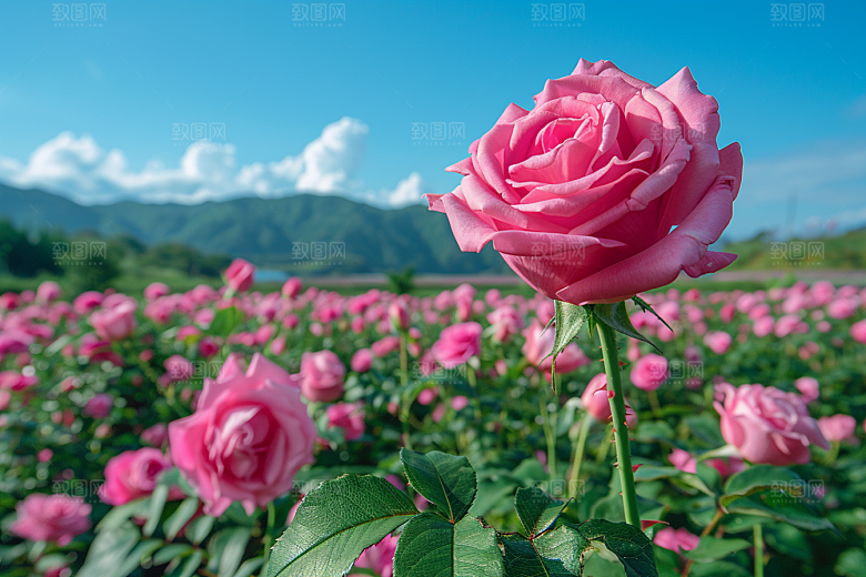 月季花彩色高清素材
